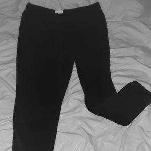 Fuzzy draw string joggers, Brand New